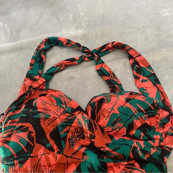 New! Magicsuit Livin Lush Print Ruched One Piece Swimsuit NWOT 24079 - Picture 5 of 10